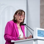 La consellera de Territorio, Vivienda y Transición Ecológica y portavoz de la Generalitat, Sílvia Paneque, en una rueda de prensa tras el Consell Executiu de este martes