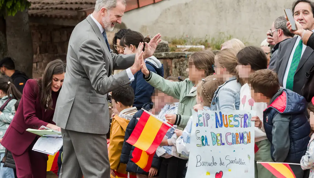 Los Reyes asisten a la conmemoración del 1.200 aniversario del Fuero de Brañosera (Palencia)