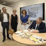 El presidente de la Diputación de Alicante, Toni Pérez, ayer en el museo del terremoto