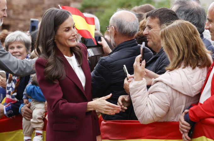 El look de la Reina Letizia en Brañosera. 