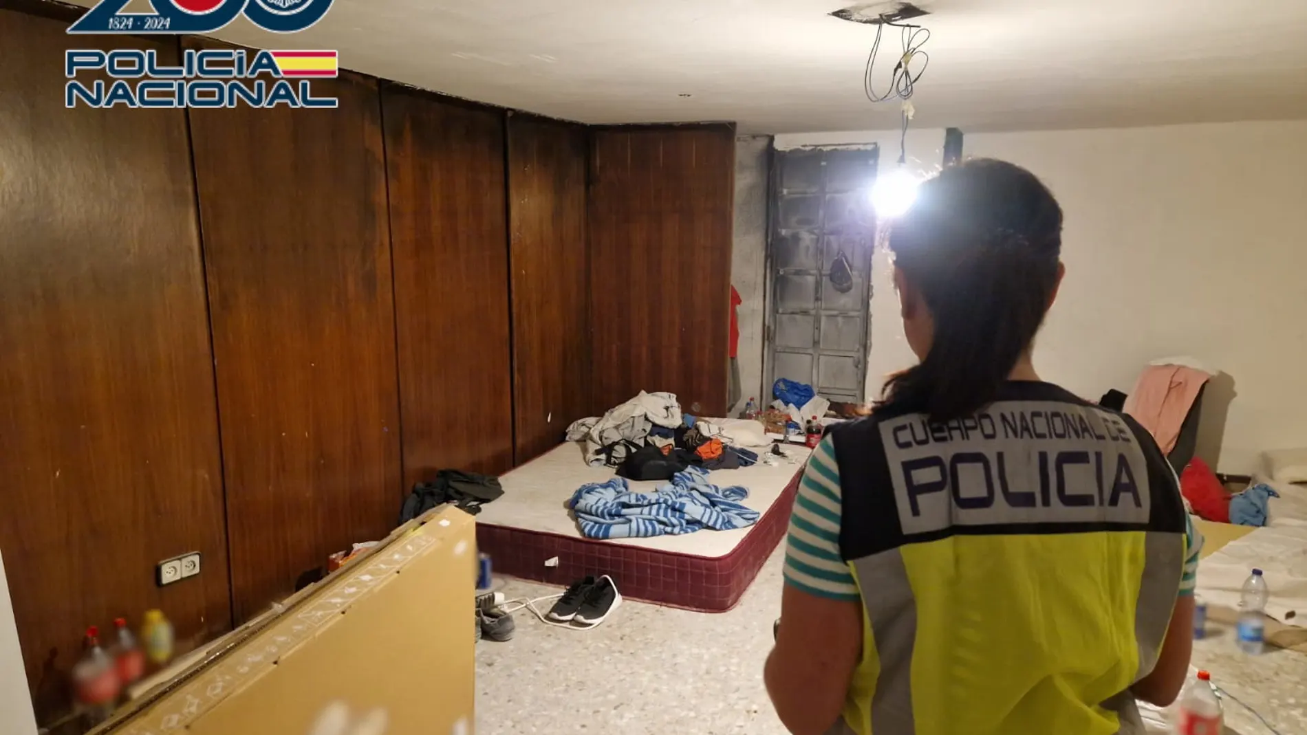 Habitación donde vivían algunos de los trabajadores