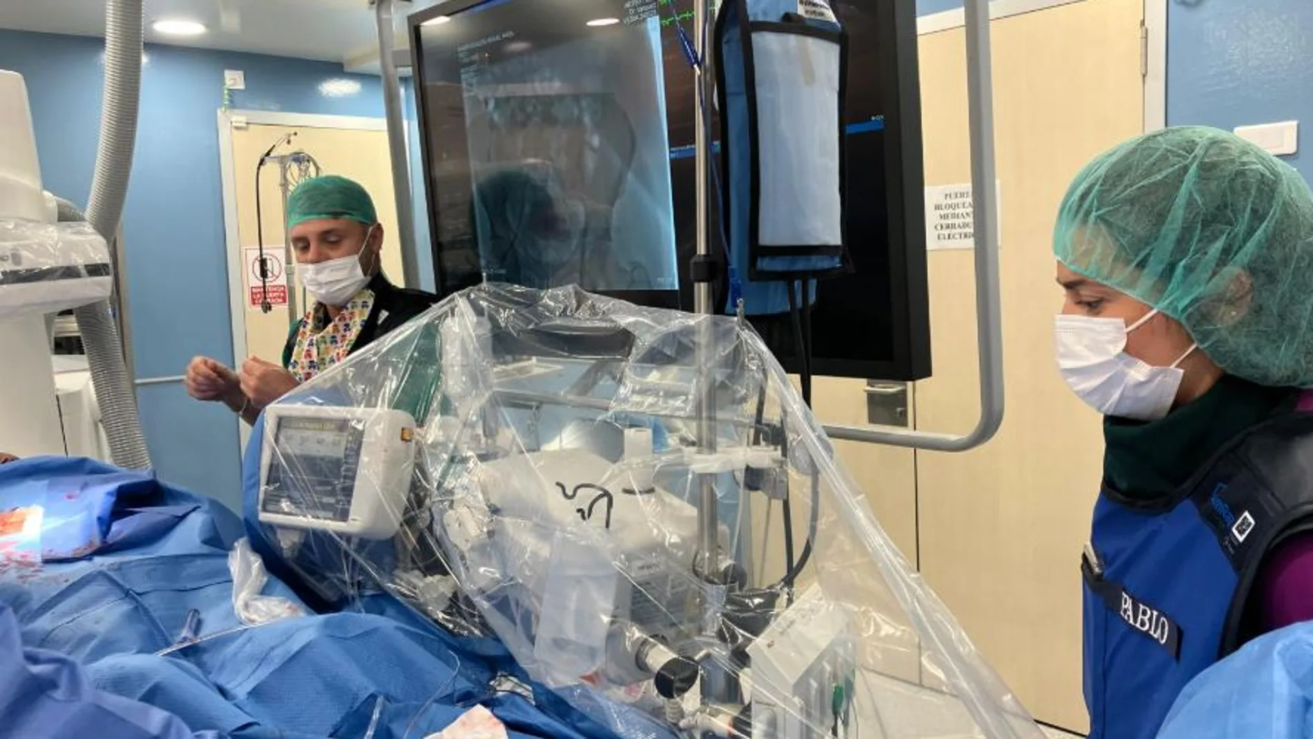El procedimiento se llevó a cabo durante una angioplastia en un paciente de 47 años con cardiopatía isquémica