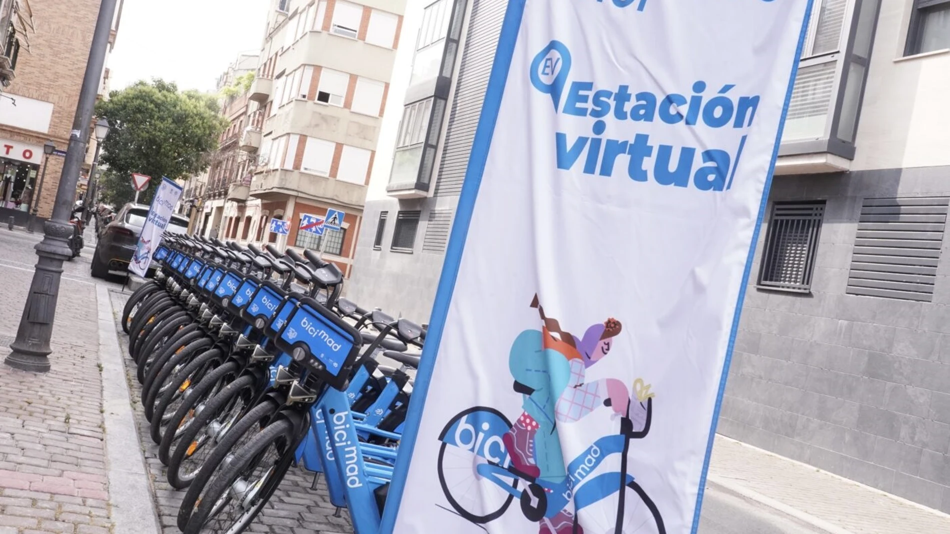 Aterrizan las 'estaciones virtuales' de bicimad, alternativa al cierre temporal de estaciones físicas REMITIDA / HANDOUT por AYUNTAMIENTO DE MADRID Fotografía remitida a medios de comunicación exclusivamente para ilustrar la noticia a la que hace referencia la imagen, y citando la procedencia de la imagen en la firma 03/06/2025
