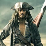 Johnny Depp en su icónico papel de Jack Sparrow