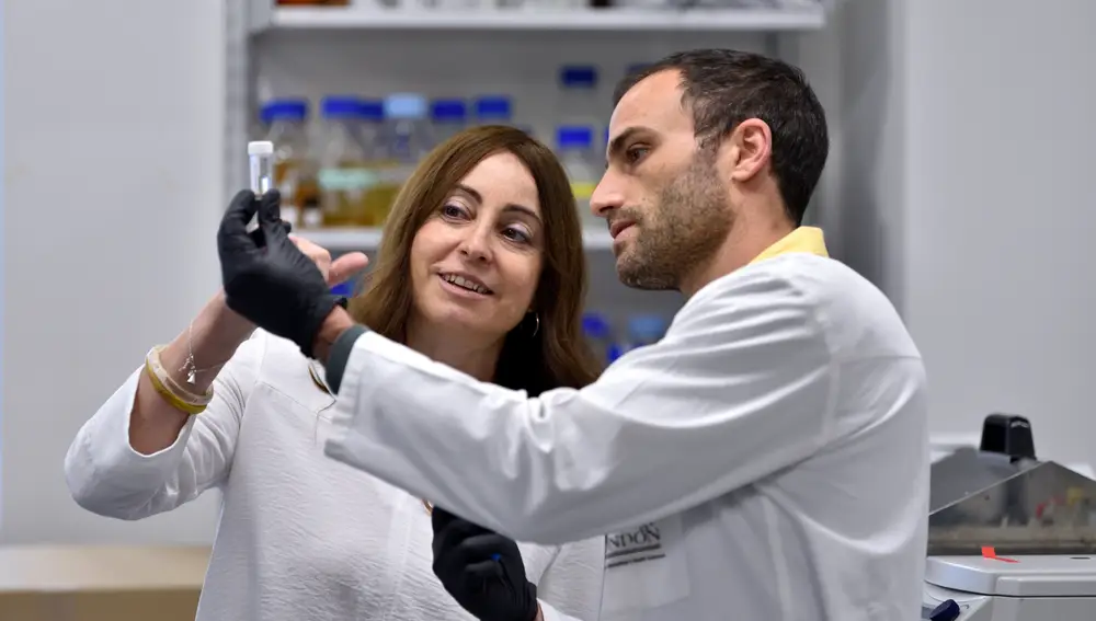 Beatriz Rico en su laboratorio