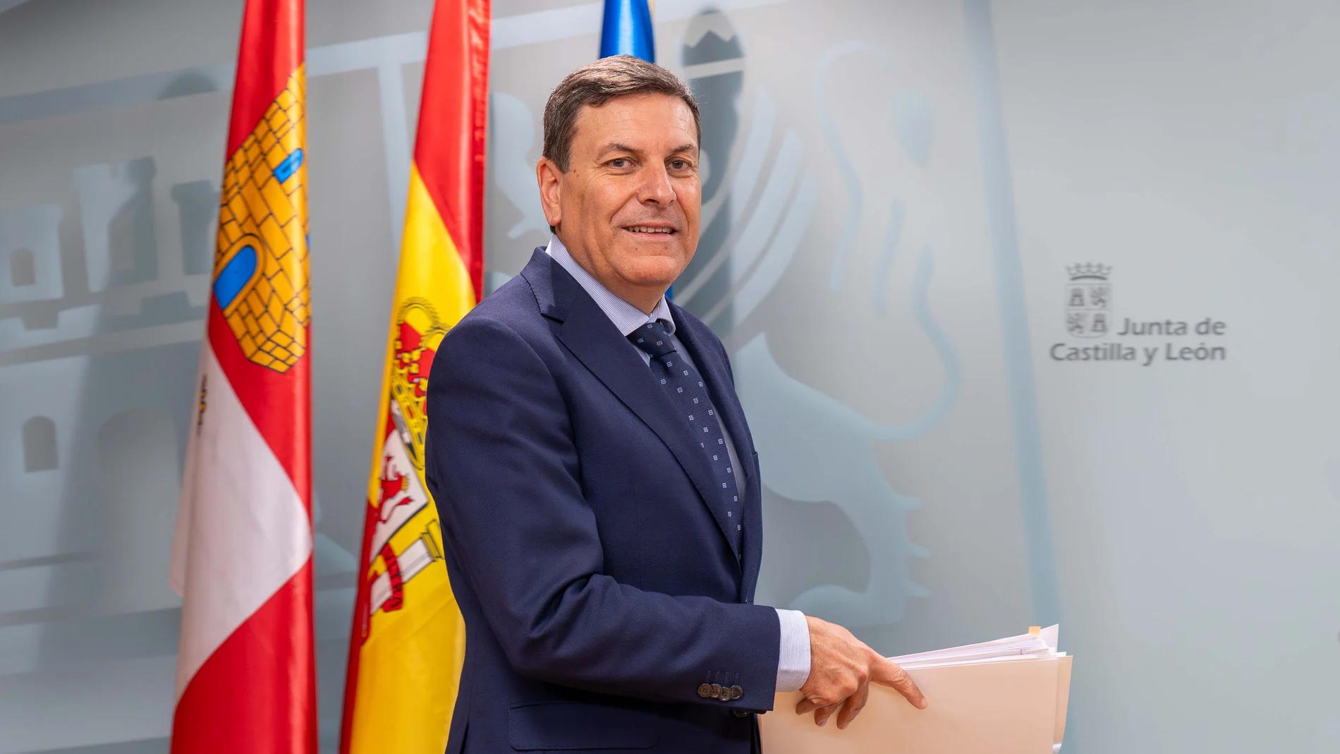 Carlos Fernández Carriedo durante la rueda de prensa