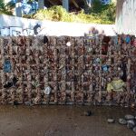 Residuos sólidos retenidos en un aliviader