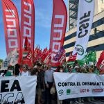 Sindicatos sanitarios se manifiestan en Cádiz contra el plan de verano del SAS