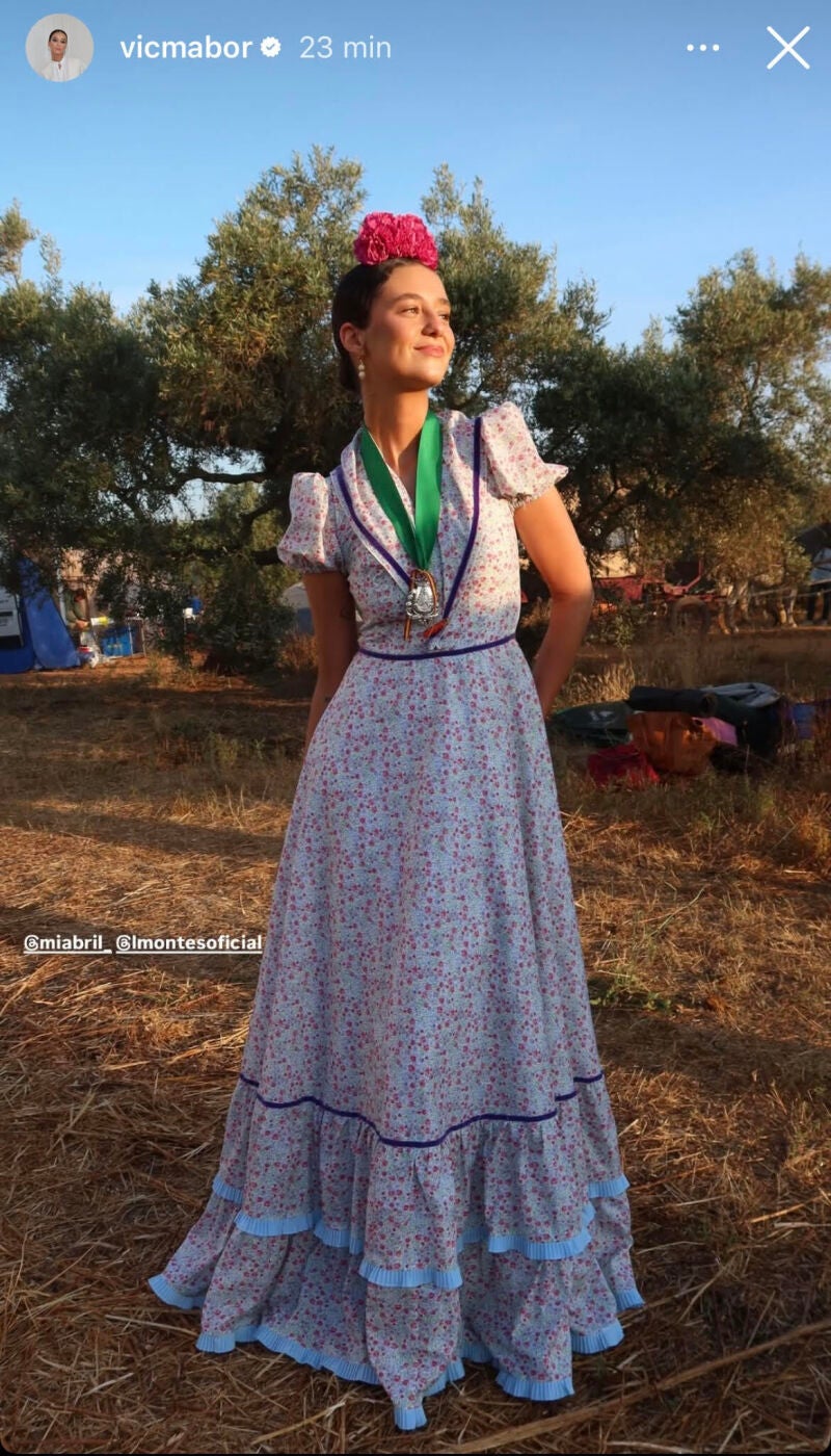 Victoria Federica de camino a El Rocío. 