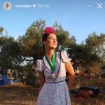 Victoria Federica de camino a El Rocío. 