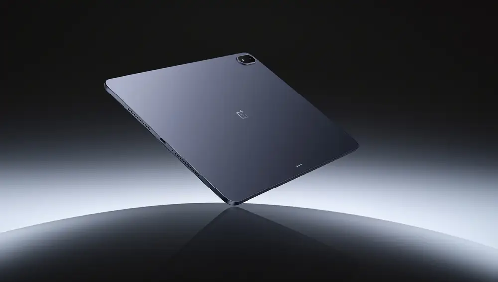 Parte trasera de la OnePlus Pad 3 en color azul