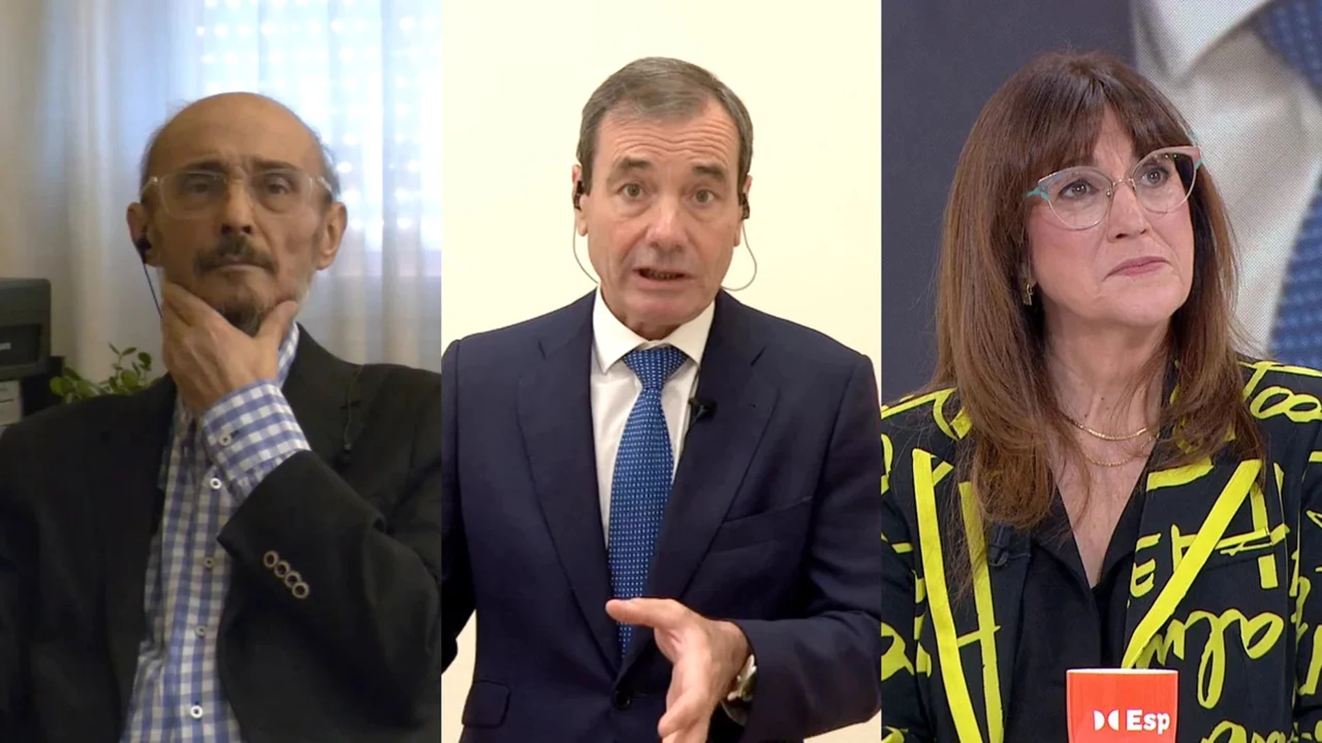 Javier Lambán, Tomás Gómez y Soraya Rodríguez en 'Espejo Público'