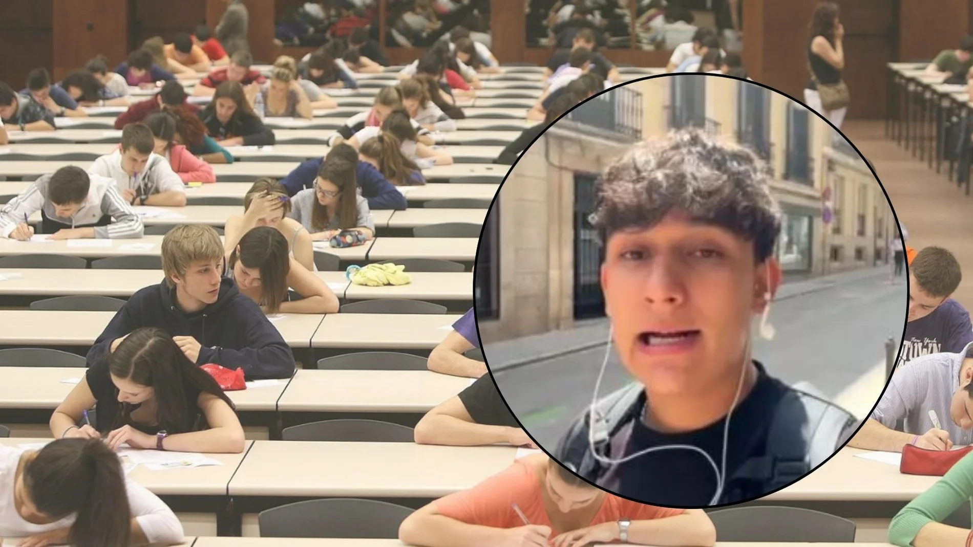 Un estudiante de Madrid tajante contra las condiciones de los exámenes de la PAU 2025: “Mi lumbar está flipando”