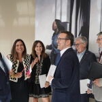 Los populares Gavilanes y García Niero bromean con las socialistas Nuria Rubio y Patricia Gómez, en presencia de Ángel Ceña, de Soria ¡Ya!