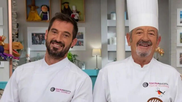 Joseba Arguiñano junto a su padre, Karlos Arguiñano