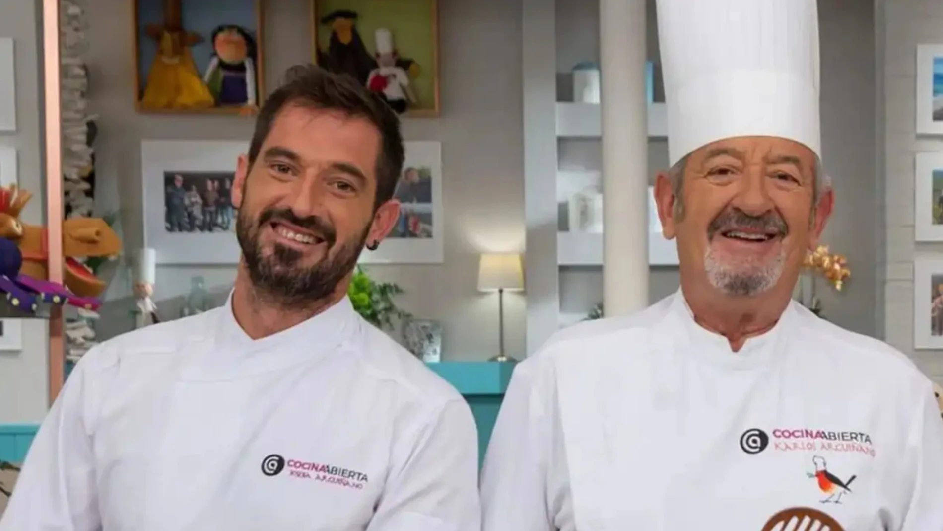 Joseba Arguiñano junto a su padre, Karlos Arguiñano