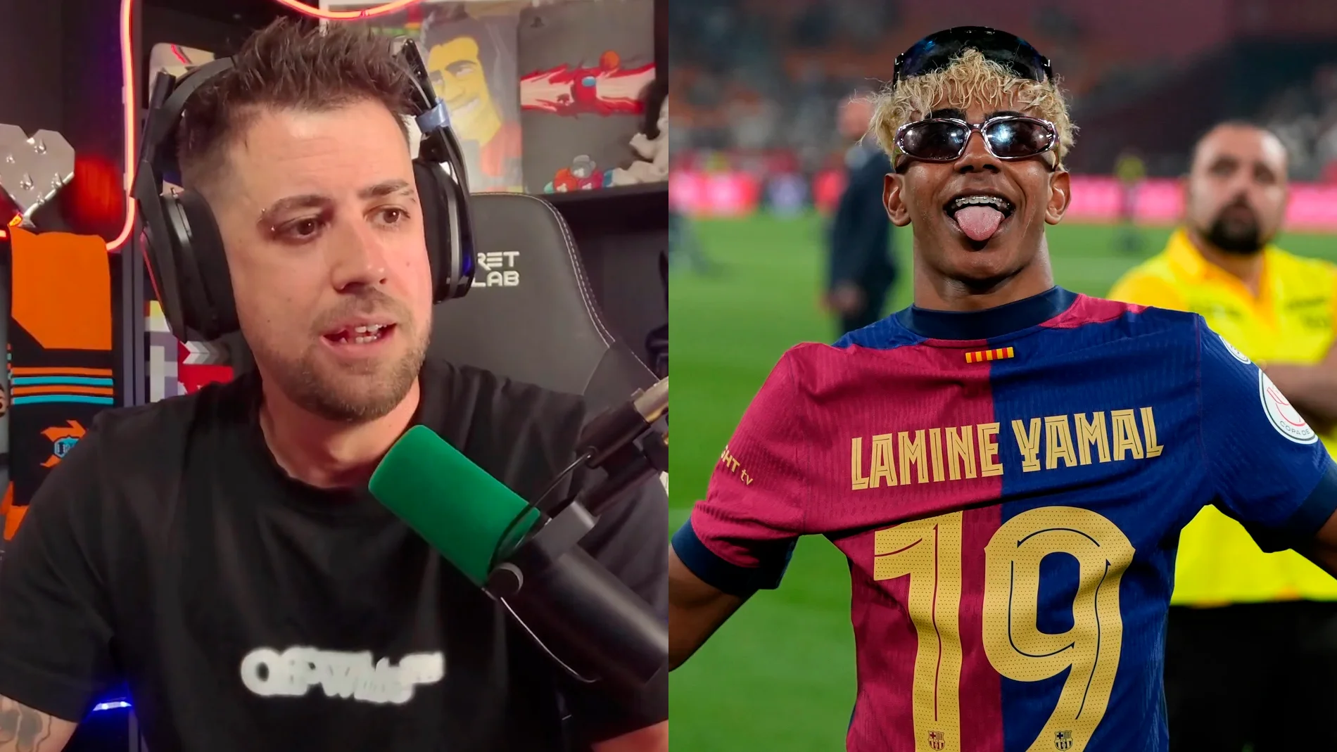 Auronplay habla del Balón de Oro del año pasado y señala el riesgo que supone que Lamine Yamal lo gane: "Está muy subido ya"