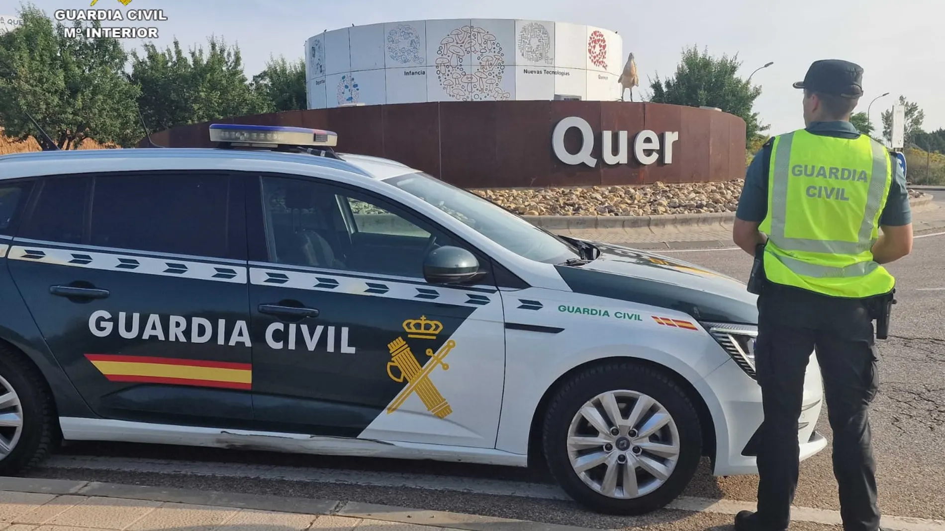 Detenidas cinco personas cuando se disponían a robar la mercancía de un camión en Quer