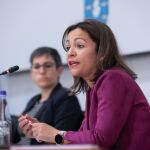 Marta Villaverde, en una intervención parlamentaria. 