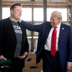 Donald Trump y Elon Musk en un acto de campaña en octubre pasado