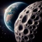 Representación artística de uno de los asteroides coorbitales de Venus