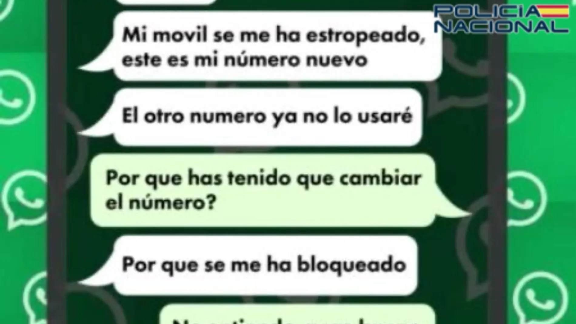 Imagen del wasap fraudulento