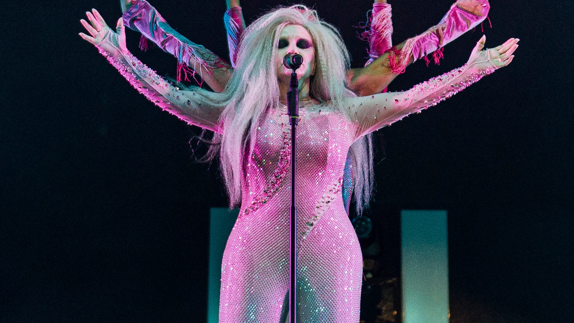 Alaska en la actuación de Fangoria en el Spring Festival en Alicante