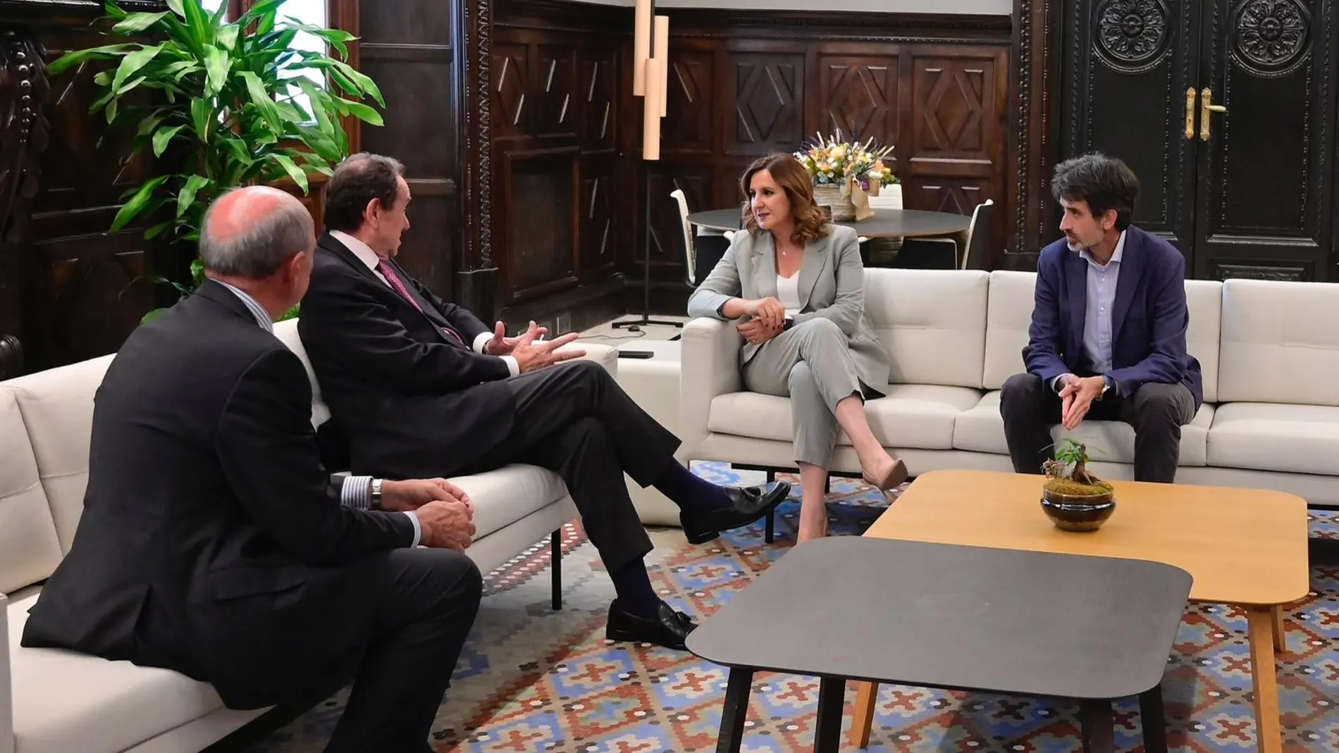 Catalá con el presidente de la Fundación Iberdrola