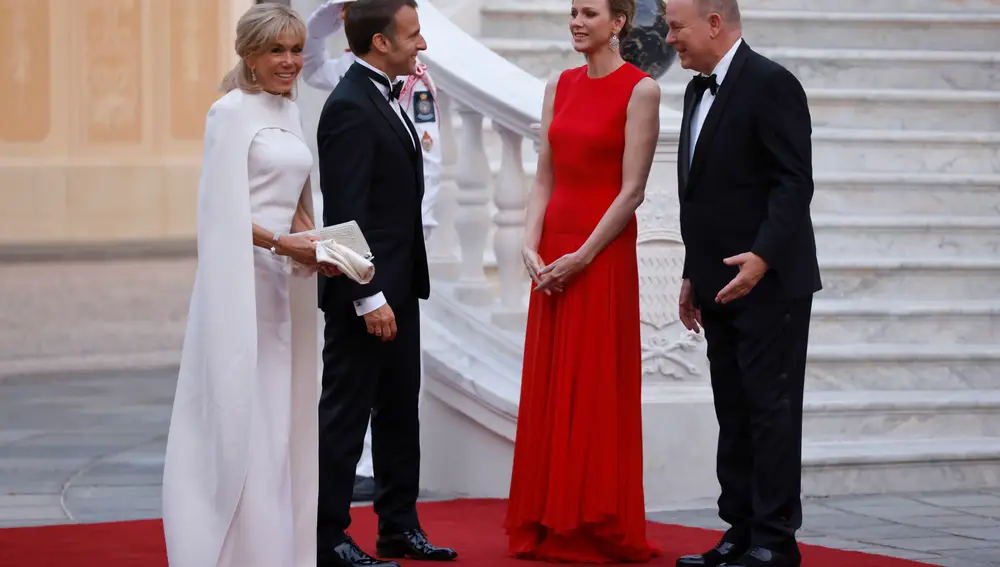 French President Macron visits Monaco