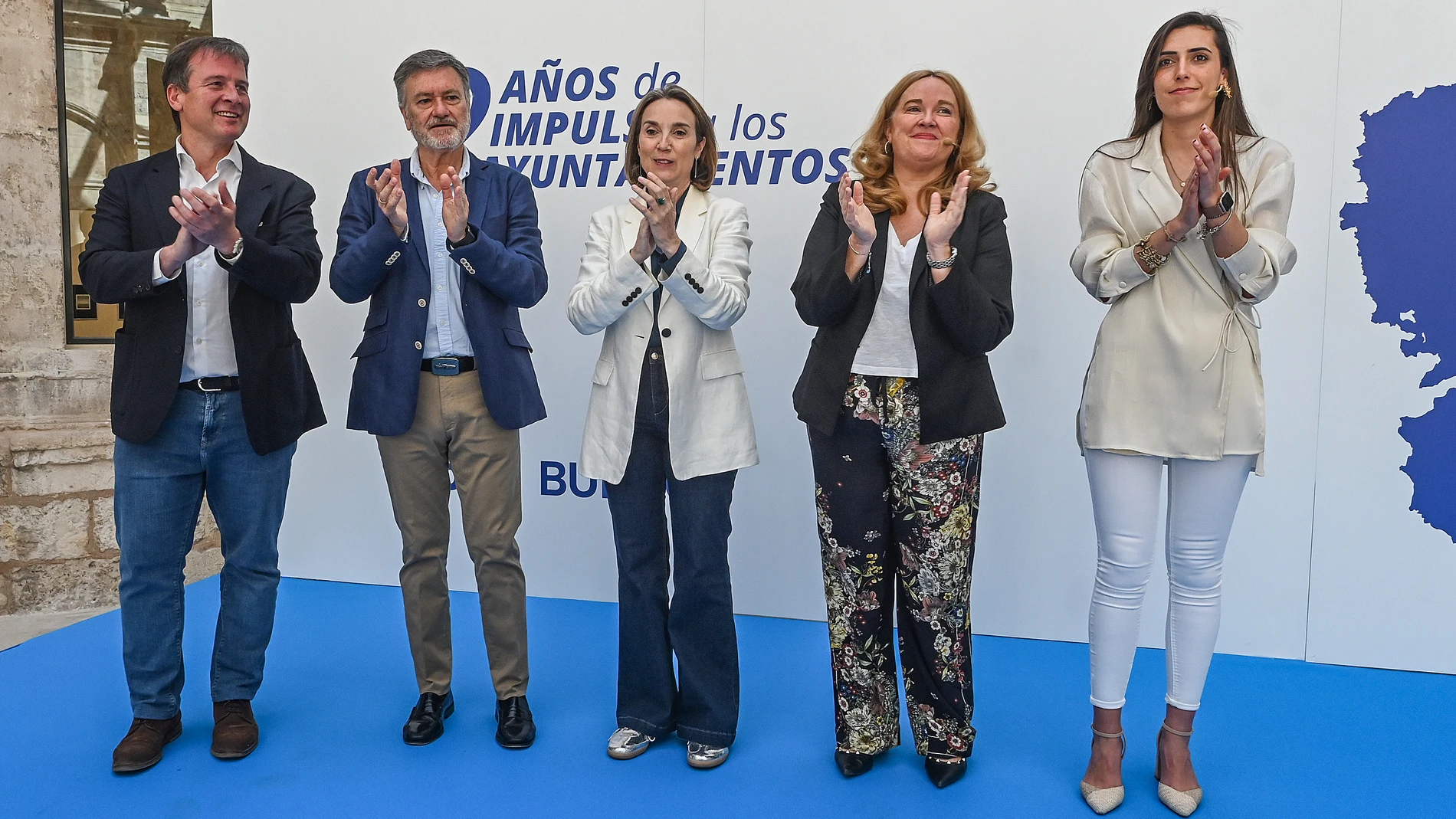 Borja Suárez, Francisco Vázquez, Cuca Gamarra, Cristina Ayala y Alejandra Ballesteros