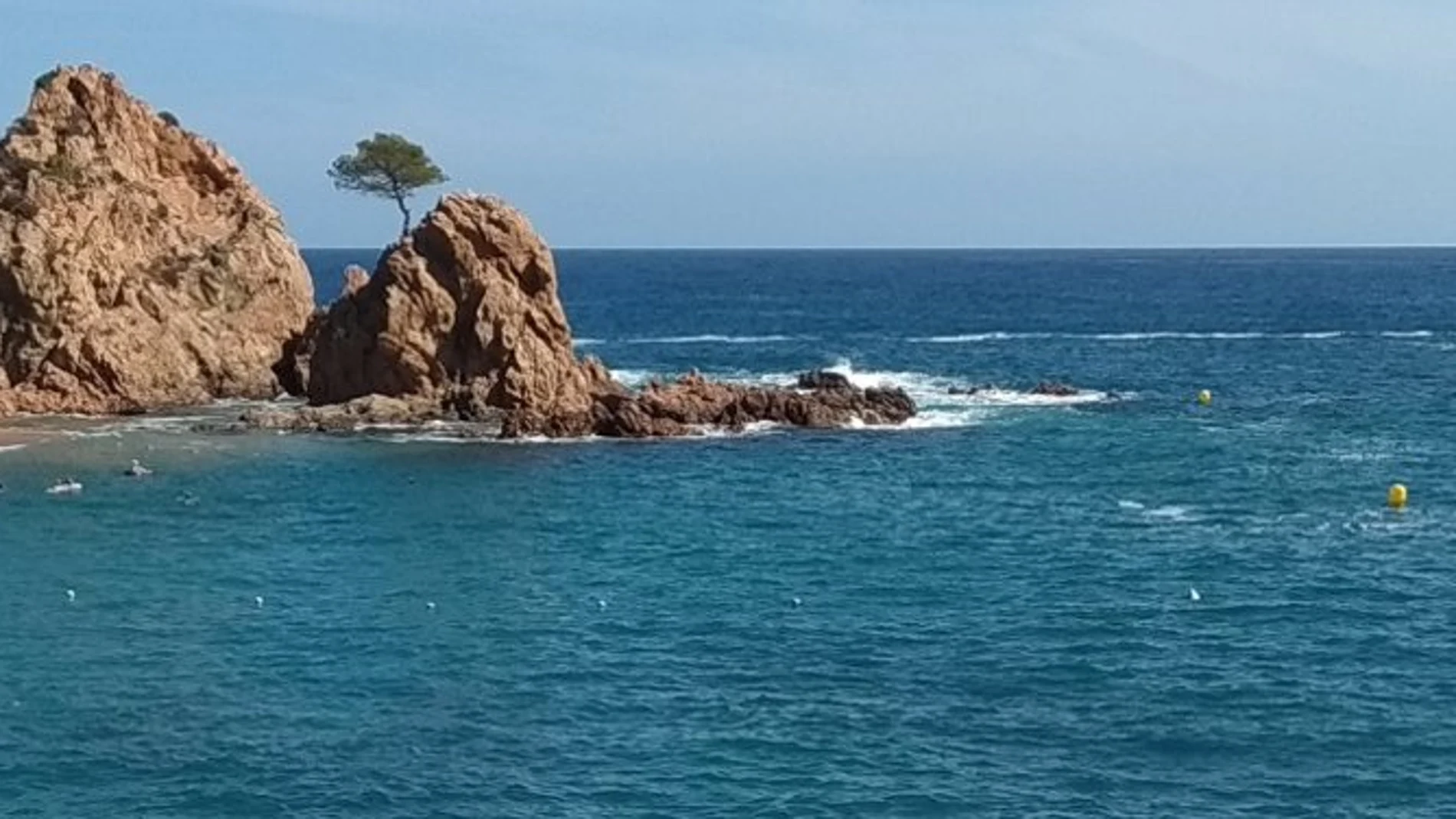 Imagen de una playa catalana