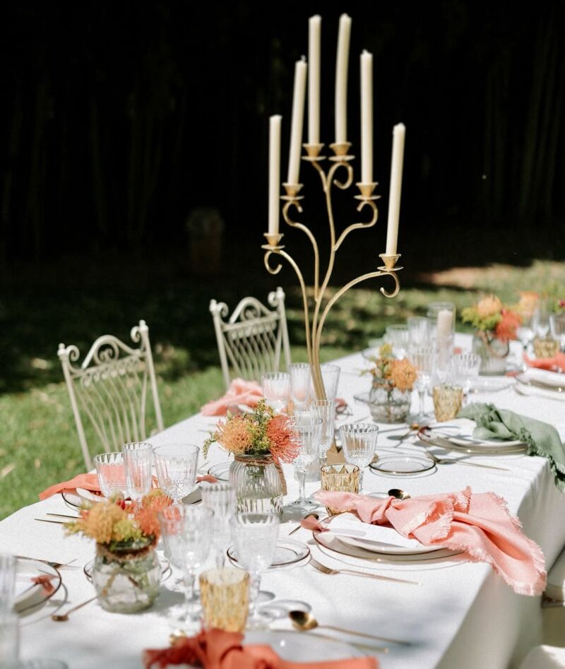 Mesa decorativo de boda.