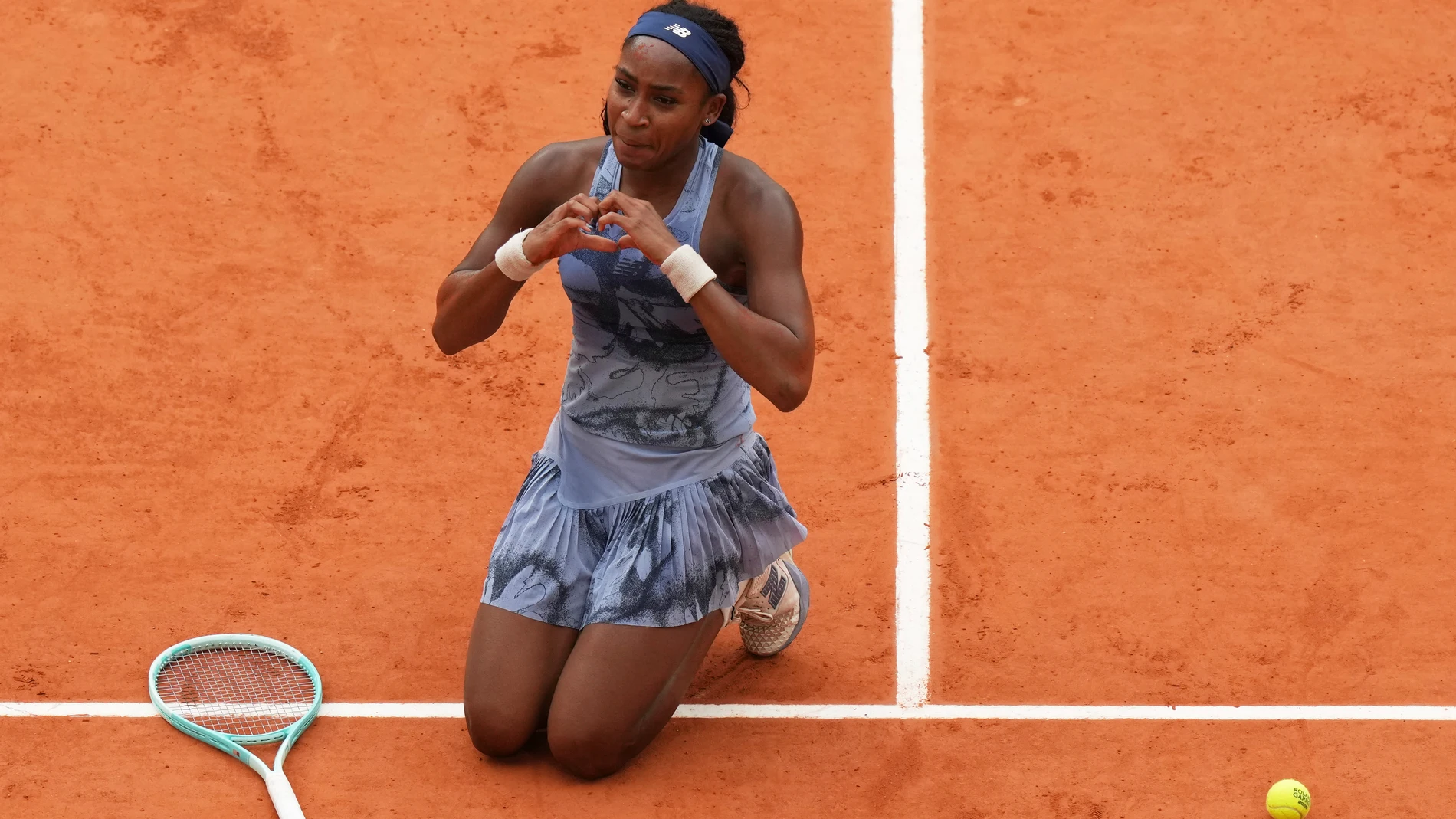 Coco Gauff celebra la victoria en la final ante Sabalenka