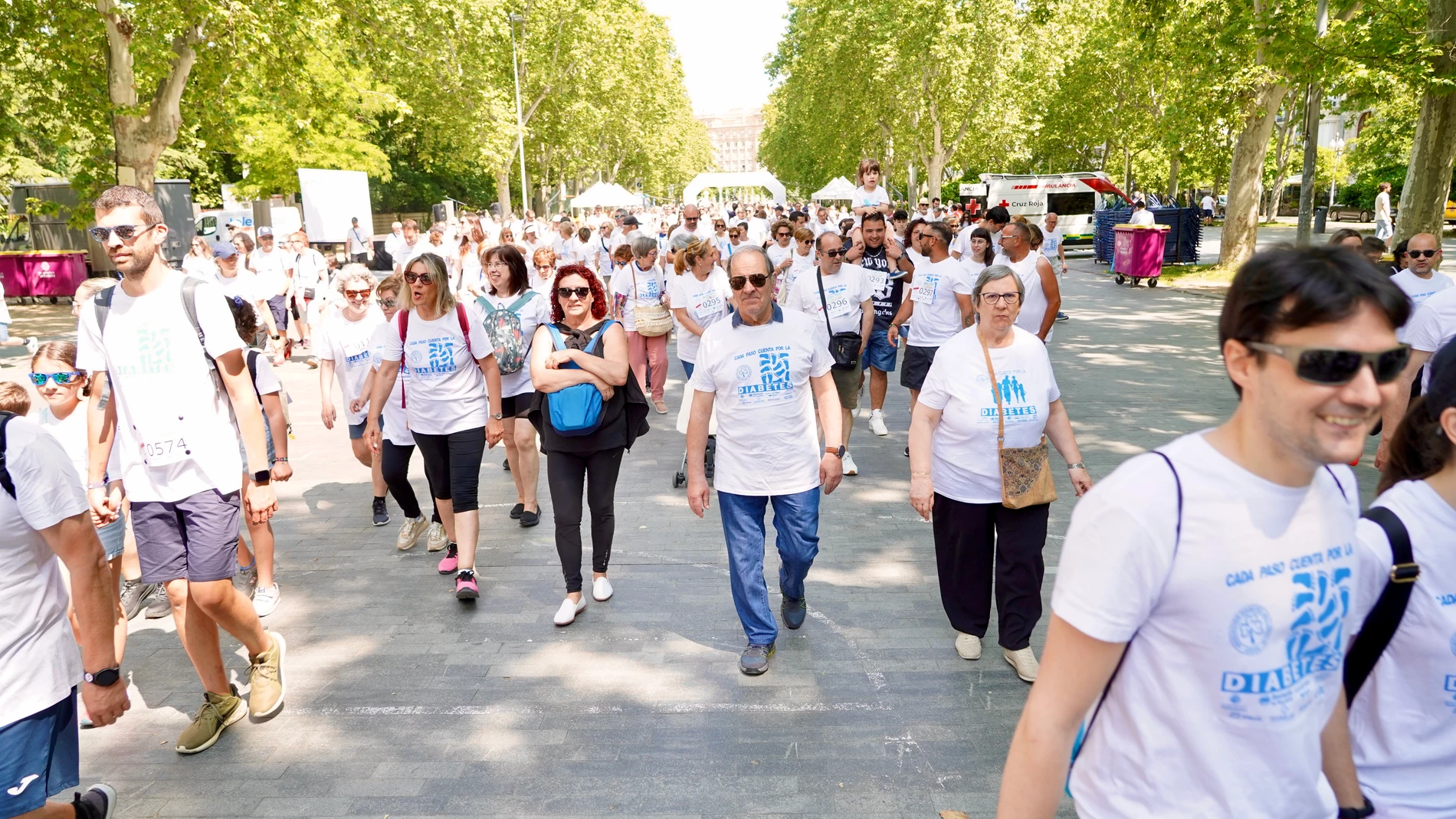 Marcha solidaria para concienciar sobre la diabetes en Valladolid