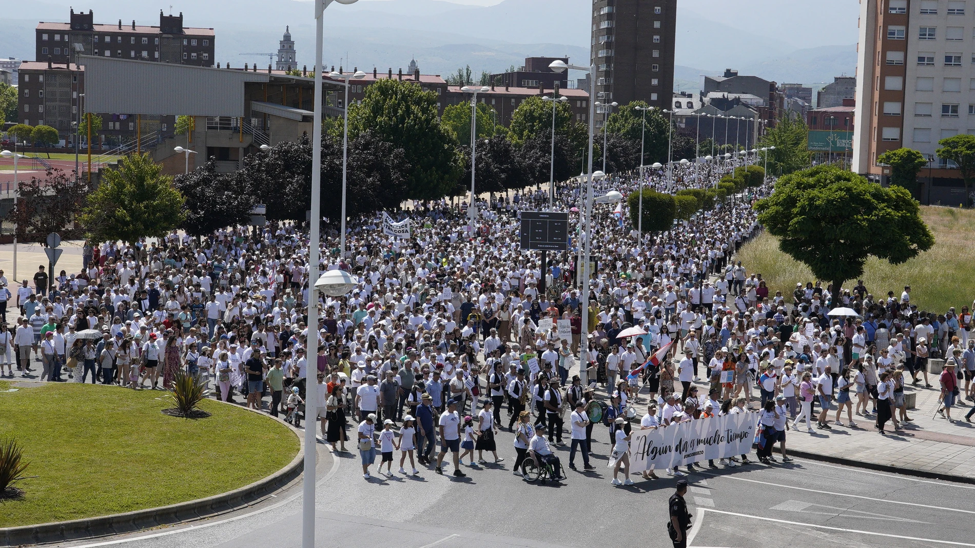 Manifestación por las calles de Ponferrada