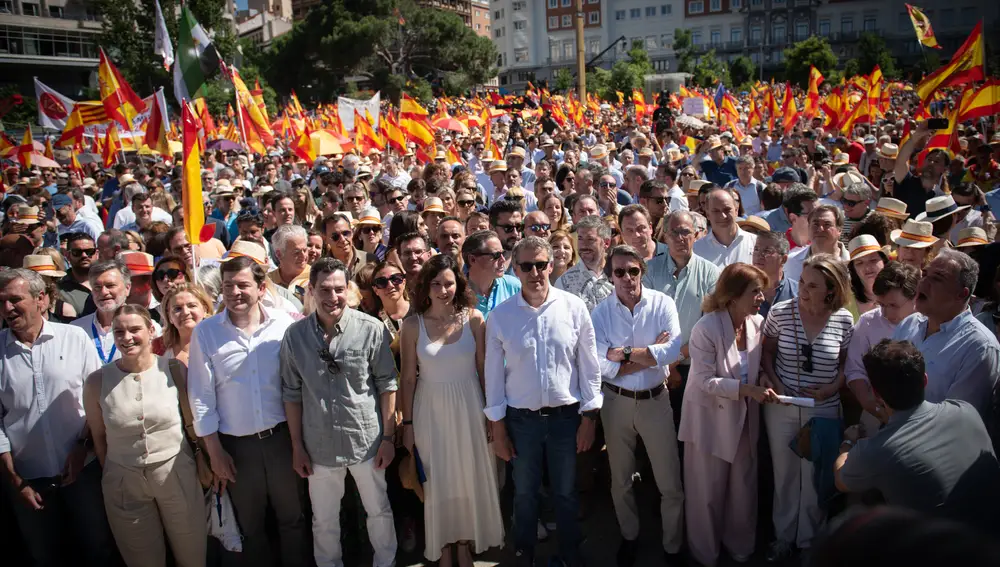 Concentración del PP bajo el lema ‘Mafia o democracia’
