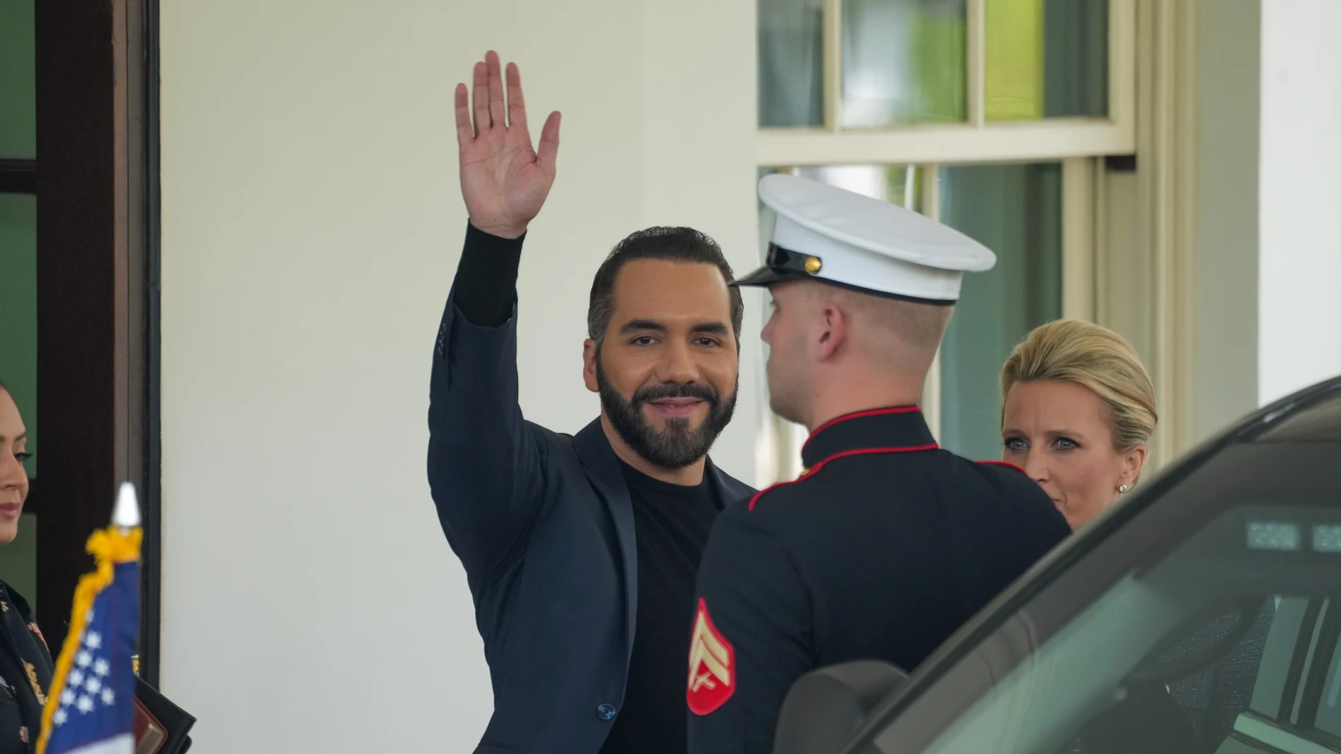 (Foto de ARCHIVO) April 14, 2025, Washington, District of Columbia, USA: El Salvador President Nayib Bukele departs the White House after a meeting with President Donald Trump on April 14, 2024. Europa Press/Contacto/Andrew Leyden 14/04/2025 ONLY FOR USE IN SPAIN