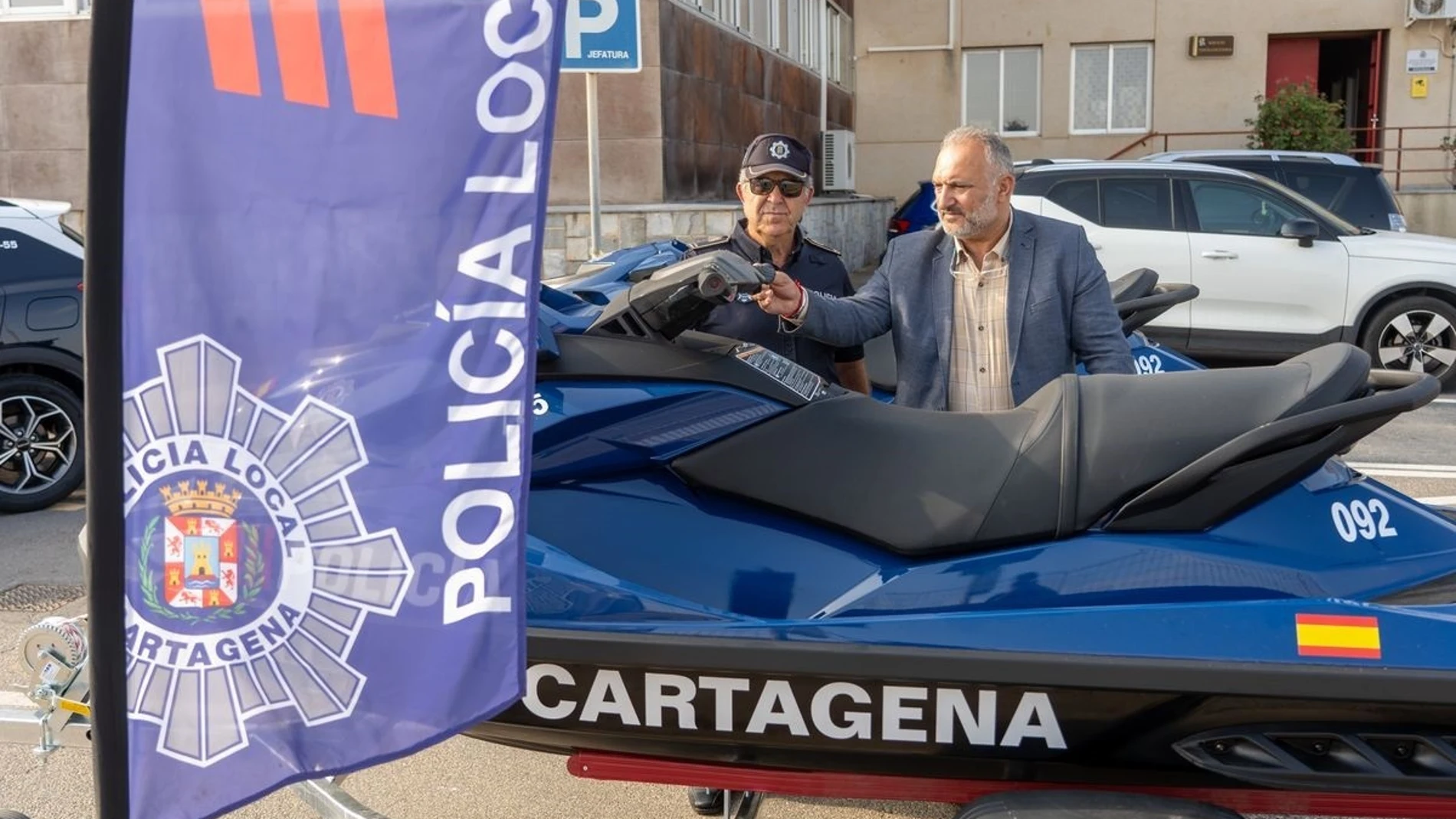 Una de las motos de agua adquiridas