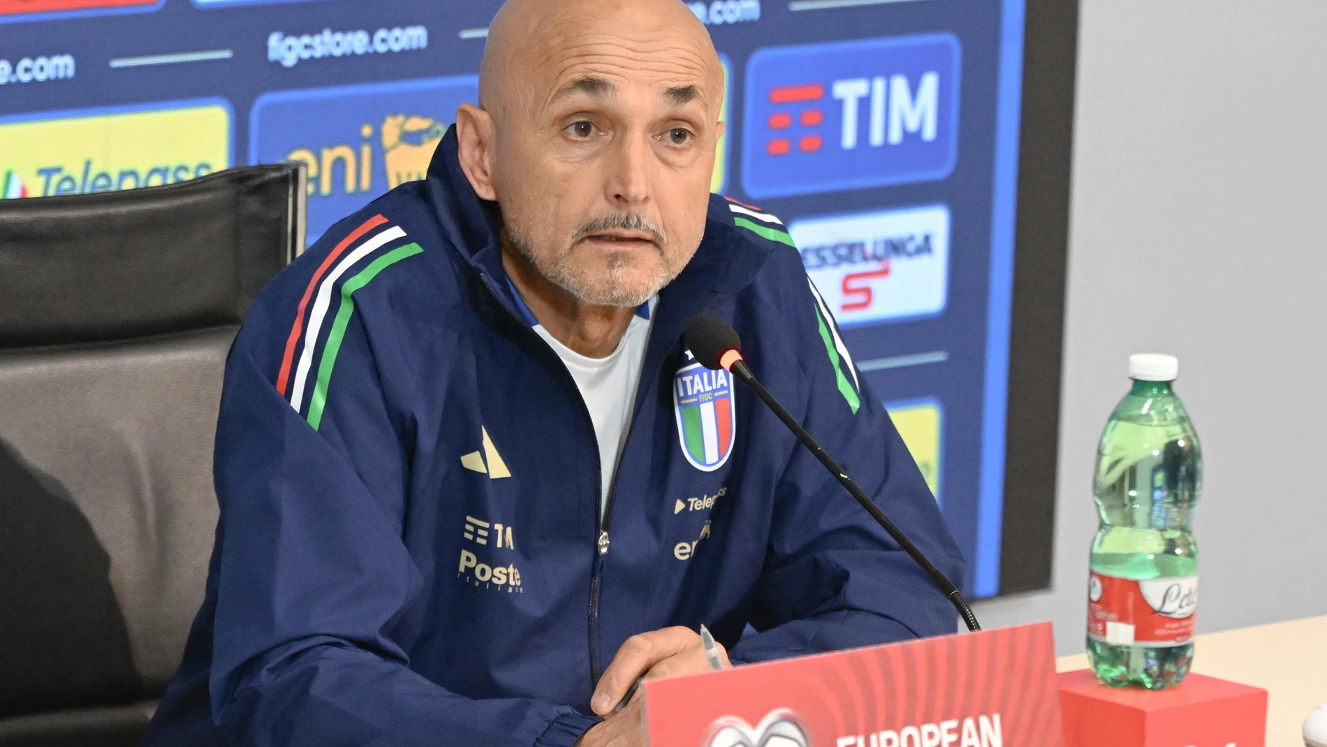 Florence (Italy), 08/06/2025.- National team coach Luciano Spalletti during a press conference in Florence, Italy, 08 June 2025. Spalletti announced that he has been fired. The match against Moldova will be his last as national team coach. (Italia, Moldavia, Florencia) EFE/EPA/CLAUDIO GIOVANNINI