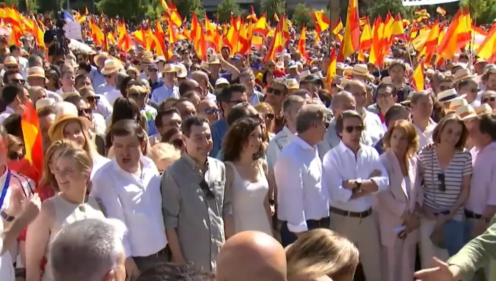 Manifestación en Plaza Españ