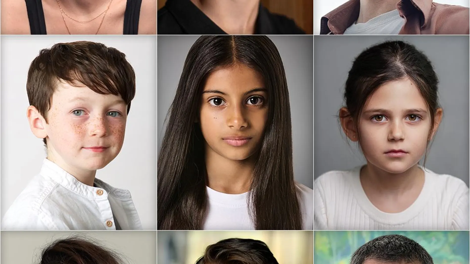 Captura de los actores escogidos para el casting de la serie de Harry Potter