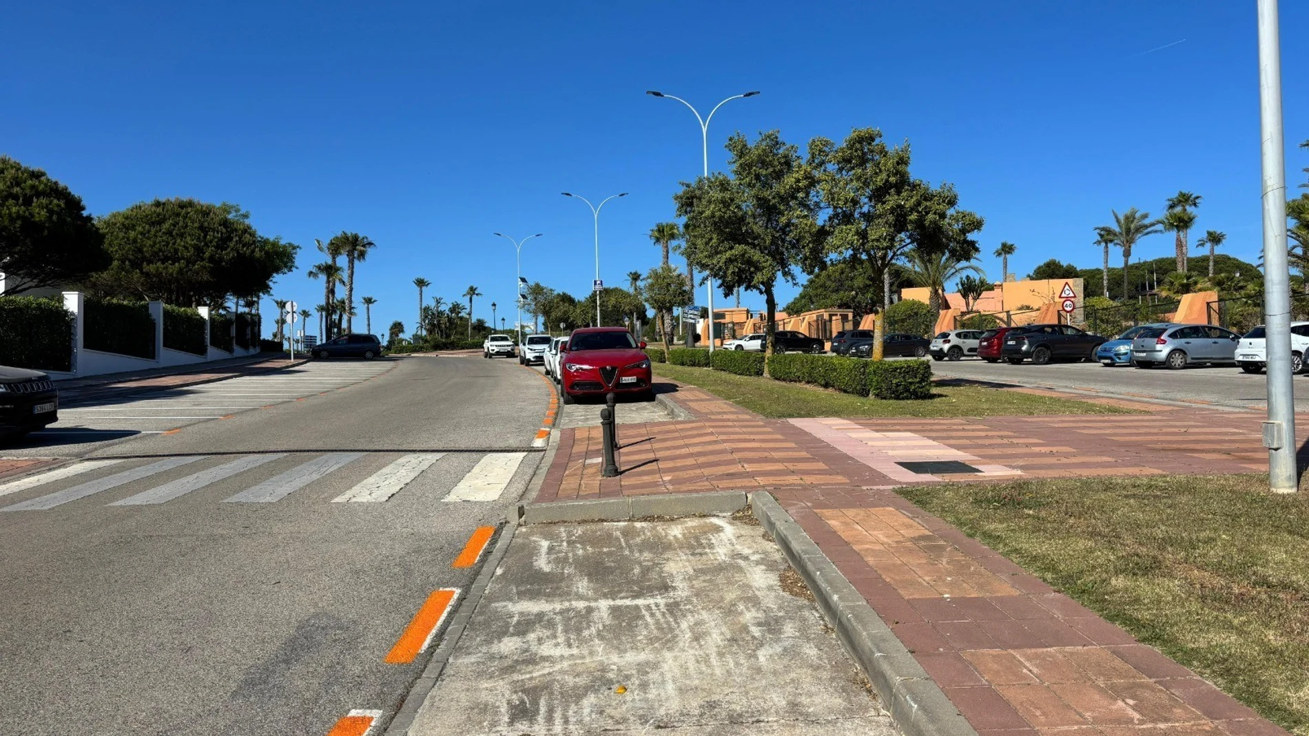 Estacionamiento de pago regulado en La Barrosa