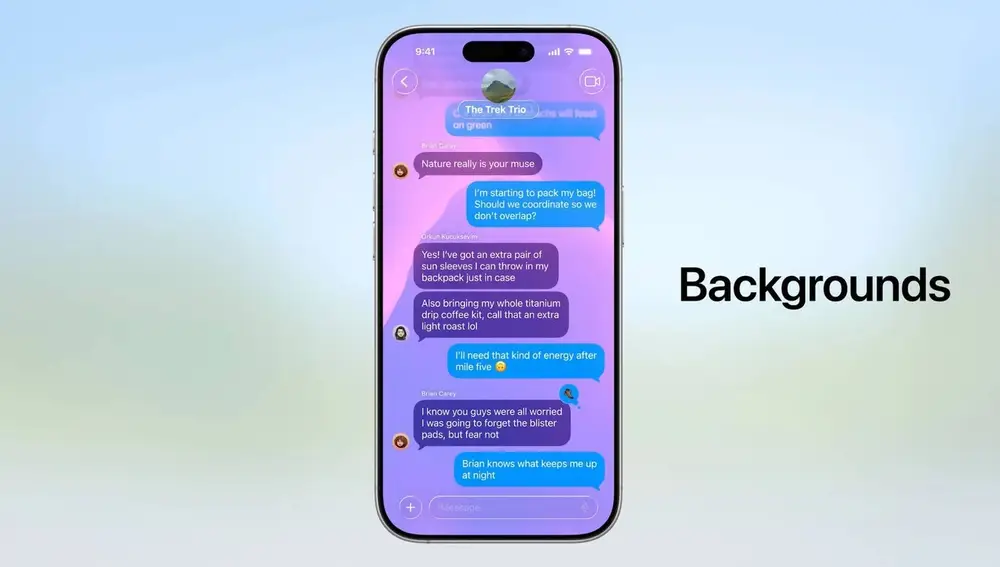 Mensajes tendrá la posibilidad de cambiar el fondo de los chats