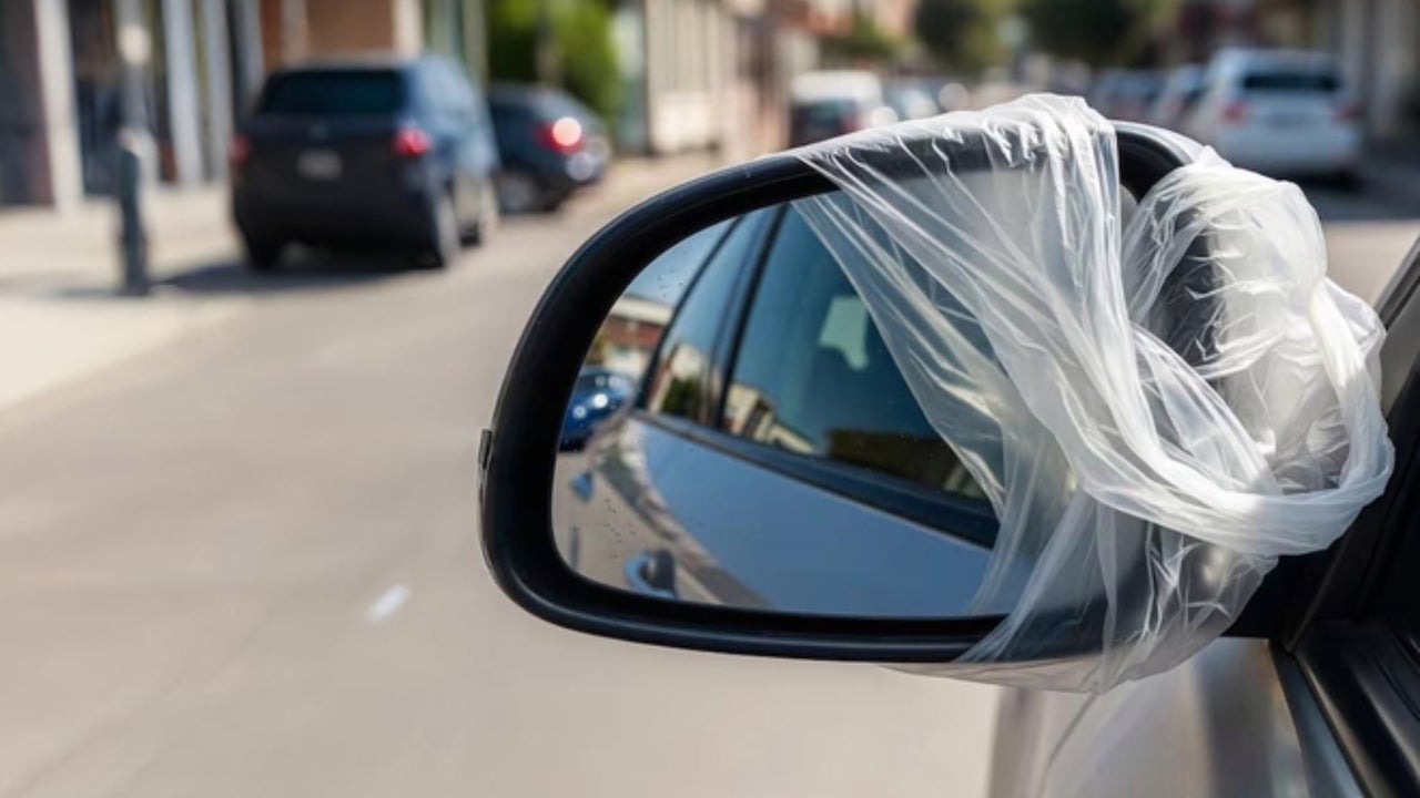 ¿Por qué se está pidiendo poner bolsas en los espejos retrovisores y