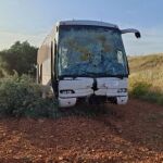 Accidente de autobús escolar en Pozuelo de Calatrava.