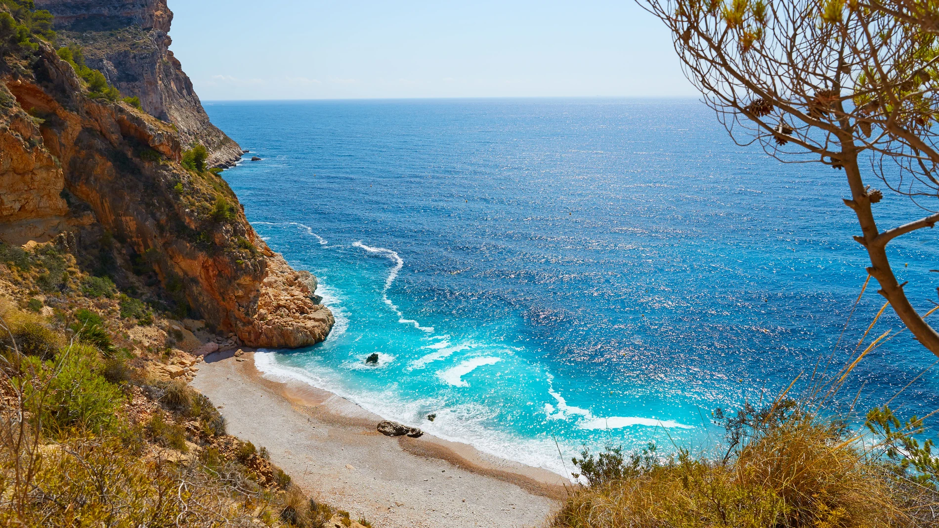Imagen de Cala Moraig, al norte de la provincia de Alicante
