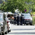 Servicios de emergencia en la ciudad austriaca de Graz tras el tiroteo