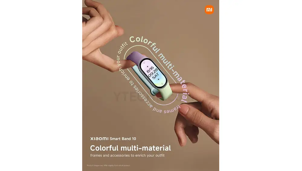 La nueva Xiaomi Smart Band 10 estrena unas pulseras coloridas con efecto degradado que son muy bonitas