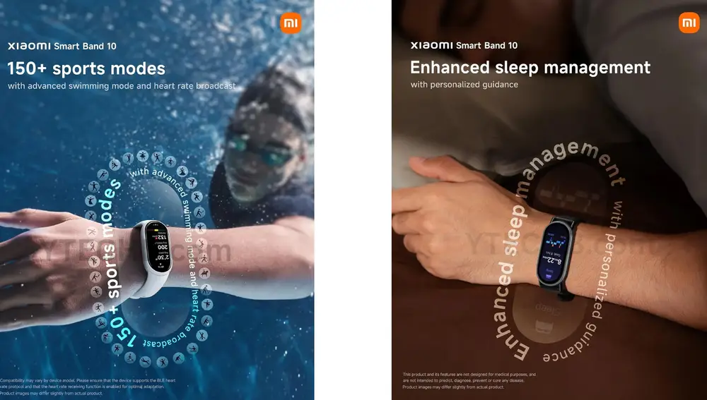La Xiaomi Smart Band 10 es perfecta para medir tus largos en la piscina y tus ciclos de sueño
