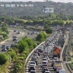 Un accidente en los túneles de El Pardo provoca diez kilómetros de retenciones en Madrid